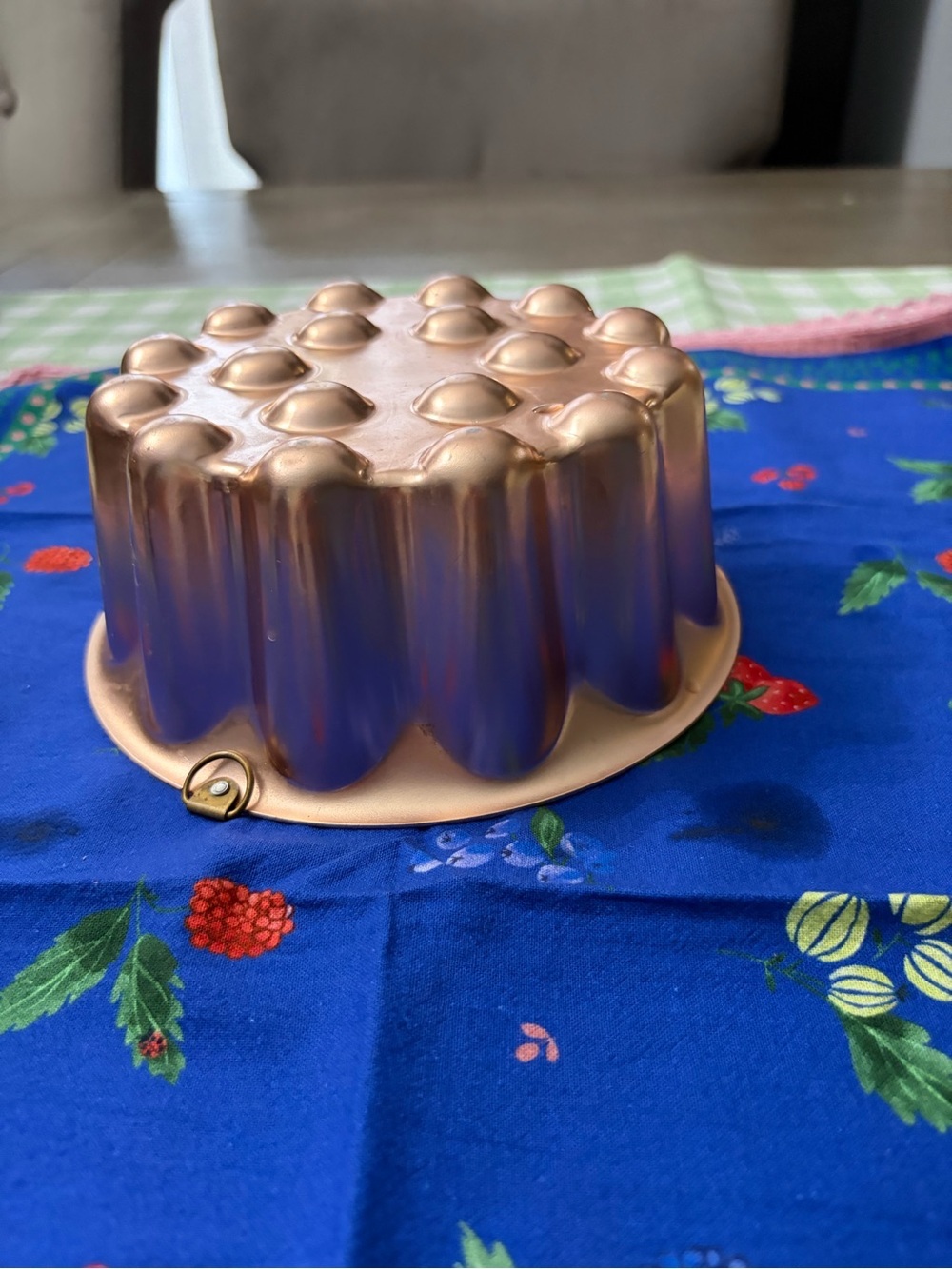 Copper-Colored Decorative Bundt Mold